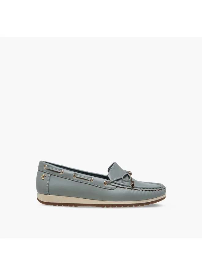 Le Confort Women's Bow Accent Slip-On Moccasins