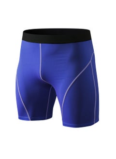 Men Quick Dry Breathable Elastic Shorts Blue