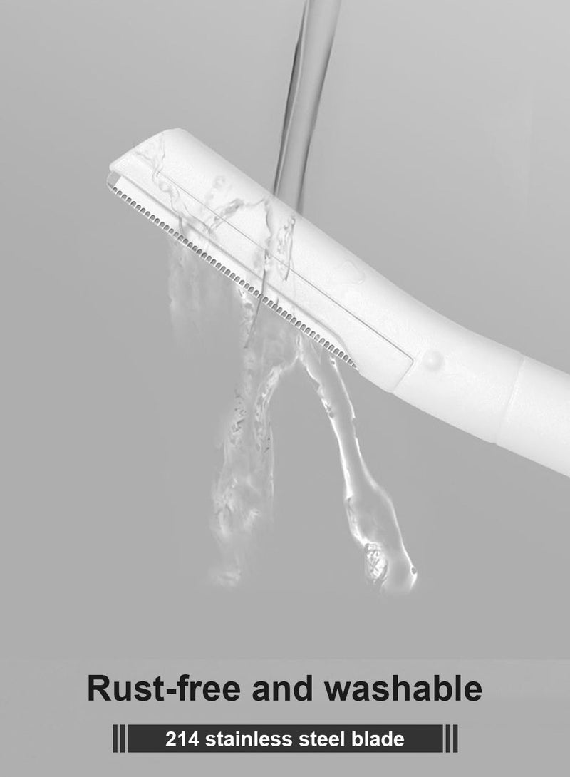 ماي أونلي ماكينة حلاقة الحواجب للنساء، ماكينة حلاقة للوجه للنساء، عبوة من 3 قطع لإزالة شعر الوجه بأمان، ماكينة حلاقة للوجه مع غطاء، أداة تقشير البشرة للنساء أدوات مكياج للعناية بالوجه - Image 4