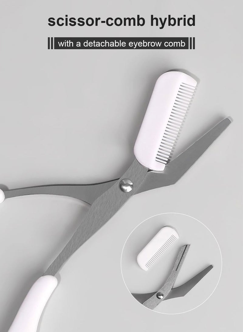 ماي أونلي ماكينة حلاقة الحواجب للنساء، ماكينة حلاقة للوجه للنساء، عبوة من 3 قطع لإزالة شعر الوجه بأمان، ماكينة حلاقة للوجه مع غطاء، أداة تقشير البشرة للنساء أدوات مكياج للعناية بالوجه - Image 2