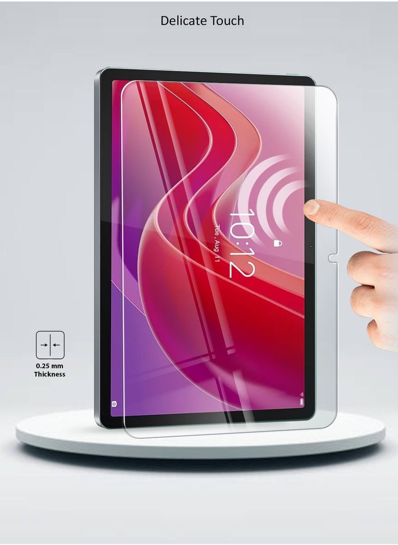 Wtech Lenovo Tab K11 4G 2024 (10.95 Inch) 9H Ultra HD Tempered Glass Screen Protector - Clear  - Image 4