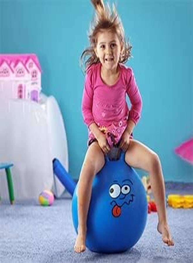 PRIMINI HopperBall Hop Hopping,Ball Inflatable Bouncer Hoppity Hop Jumping Ball Children Yoga Outdoor Game Hopper Jump N Bounce Retro Ball Handle Ride-on Toy-Bouncy Kids (75 CM-Multicolour) - Image 2