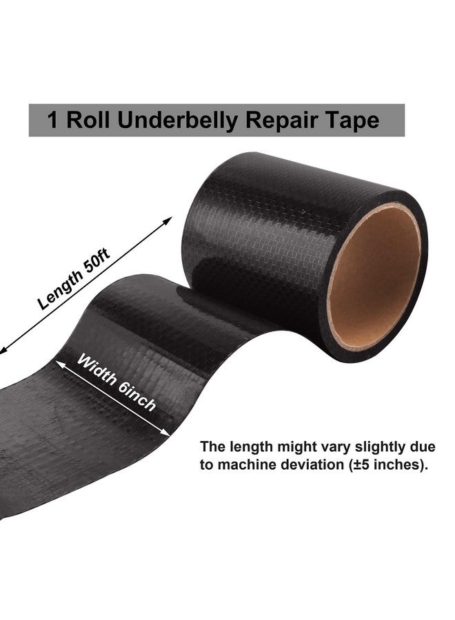 PlusRoc RV Underbelly Material RV Underbelly Tape Waterproof Flex Belly Tape with Permanent Sealing Adhesive for Mobile Home, Camper Travel Trailer, Tear Repair Patch(6'' x 50') - Image 2