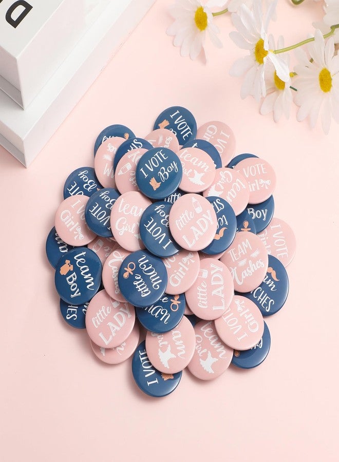 ايباك ٨٠ قطعة من دبابيس تحديد جنس المولود، دبابيس فريق ولد فريق بنت، باللونين الوردي والأزرق، هدايا لحفلات استقبال المولود الجديد، لوازم حفلات تحديد جنس المولود. ١.٥ بوصة - Image 3