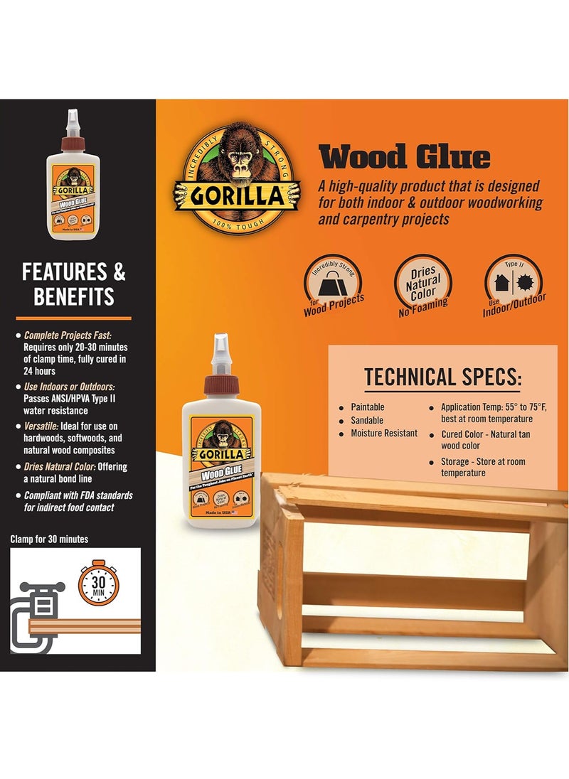 Gorilla Wood Glue 4 Ounce Pack of 1 - pzsku/Z2F4ED83C0D31475A1620Z/45/_/1736078022/1af3c301-94bc-449d-916a-d8a42de3a503