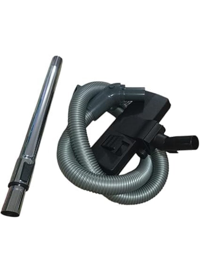 Imported vacuum cleaner set consisting of three pieces: vacuum hose, brush, and stainless steel tube. Compatible with some Panasonic and National vacuum cleaners. - Image 1