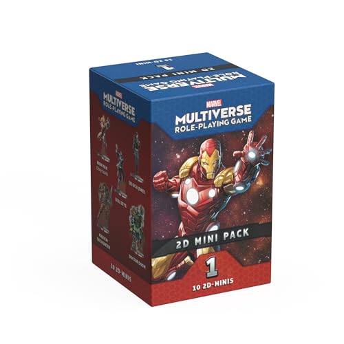 CMON Marvel Multiverse RPG 2D Mini Pack 1 Iconic Heroes Villains 10 Acrylic Standees with Bases Collector Cards Strategy Game for Kids Adults Ages 14 24 Players Made by CMON - Image 1