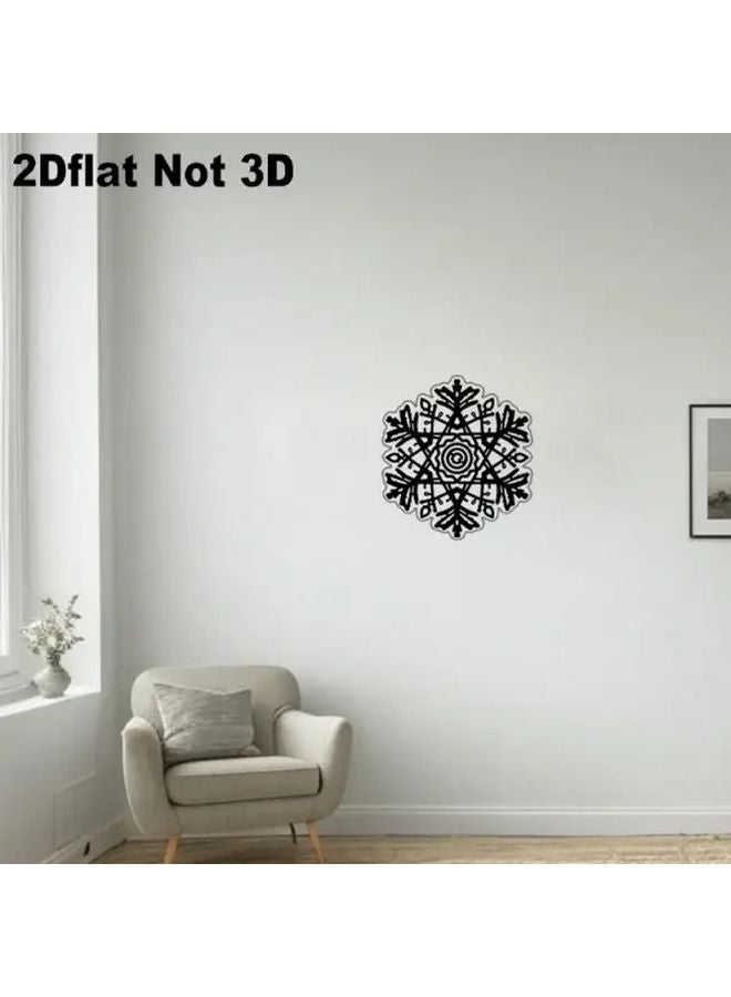 Christmas Snowflake Window Painting Art 11 8x11 8 Inches Acrylic Wall Decoration Model 9 5 1 - Image 3
