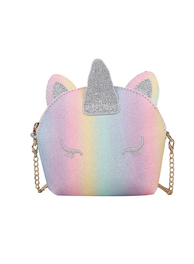 Fashionable children's unicorn cute shoulder bag shopping bag travel bag - Image 1