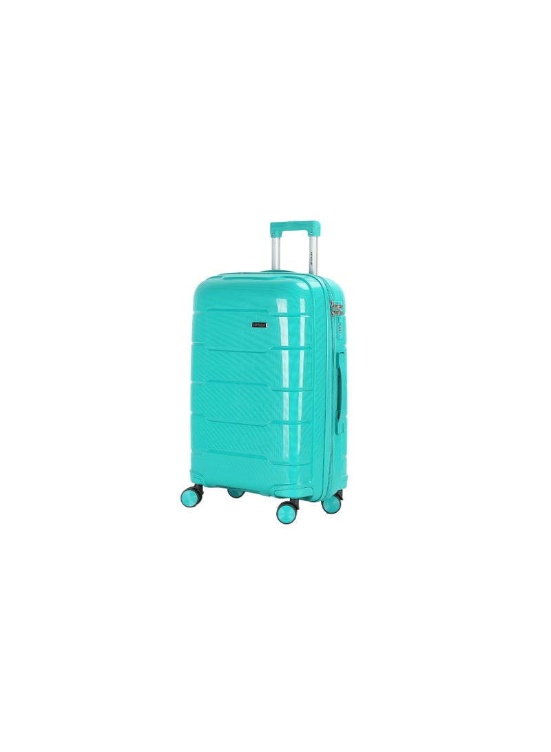 فيبتور مجموعة حقائب سفر من البولي بروبيلين مكونة من 4 قطع مع قفل إدارة أمن النقل ومقبض من الألومنيوم بثلاث مراحل وعجلات دوارة مزدوجة 360 درجة وهيكل صلب من البولي بروبيلين المتين وحقيبة سفر خفيفة الوزن - Image 3