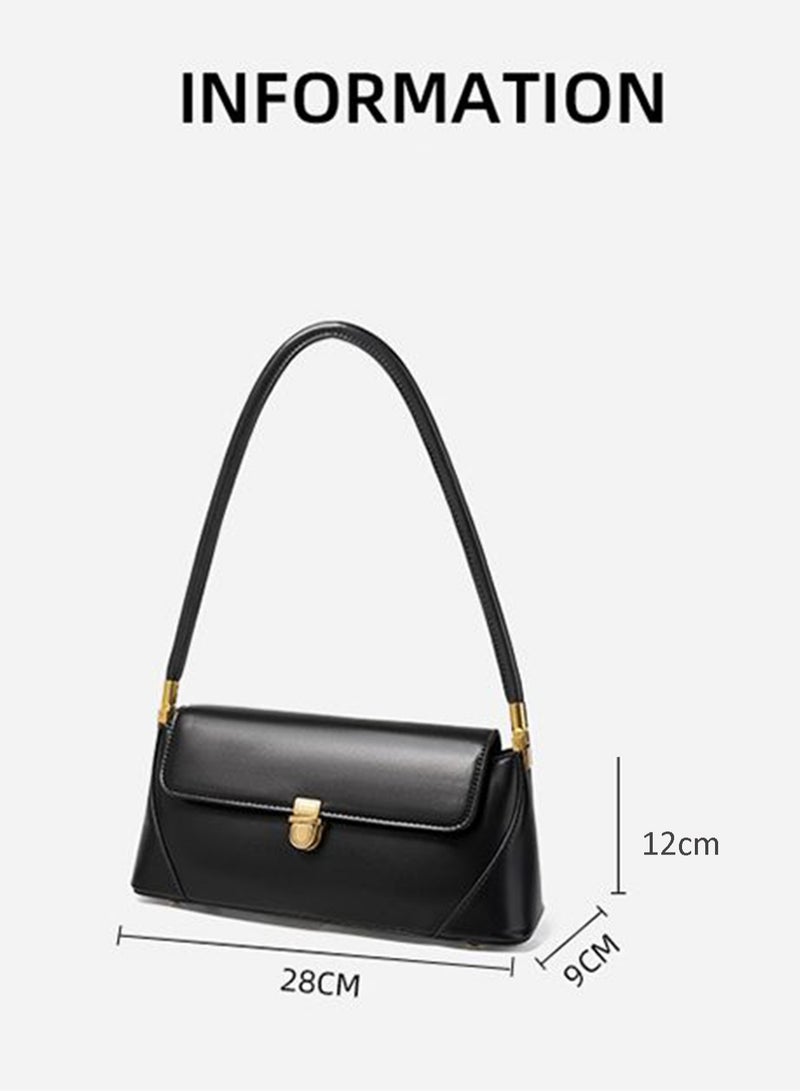 بليه روان شنطة يد نسائية سوداء شنطة كتف بيقية أنيقة شنط نسائيه ماركة للاستخدام اليومي والعمل والتنقل - Image 4