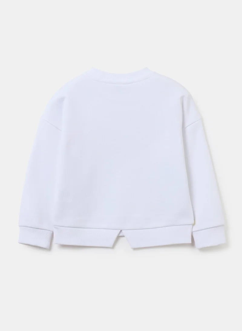 او في اس Sweatshirt with Minnie Mouse and Daisy Duck print with diamantÃ©s