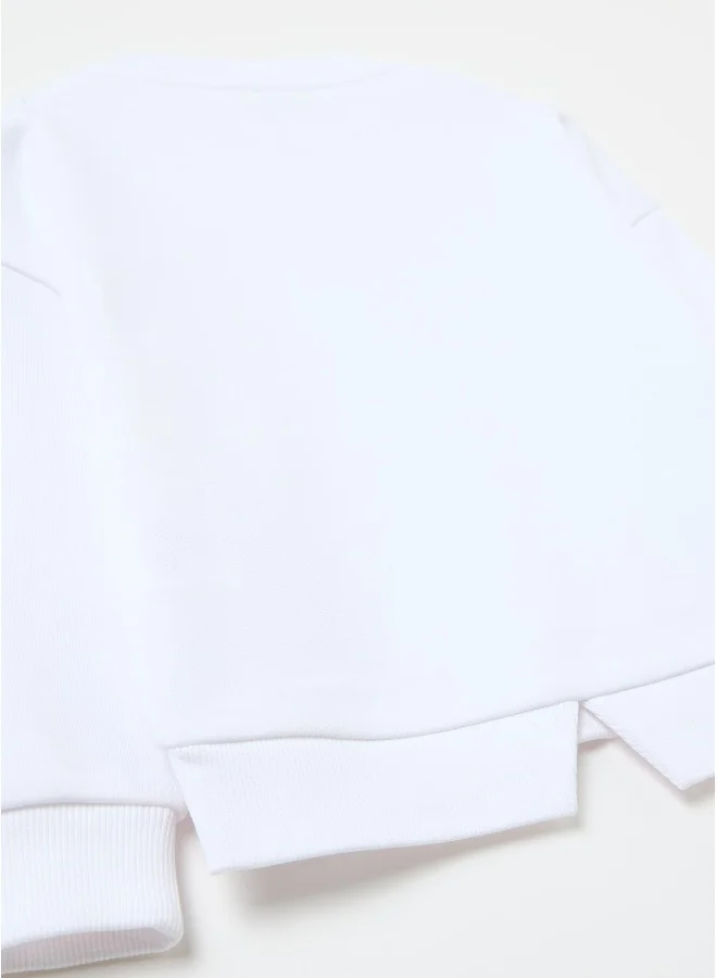 او في اس Sweatshirt with Minnie Mouse and Daisy Duck print with diamantÃ©s
