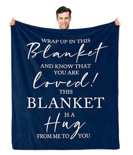 Butonus Get Well Gifts for Men After SurgeryGet Well Soon Gift for ManInspirationalThinking of YouFeel Better Gifts for MenHug Healing Blue Blanket 60x50in