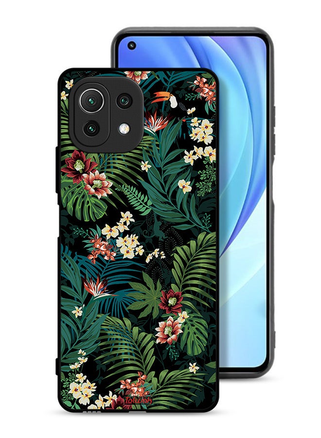 Tolwak Xiaomi Mi 11 Lite Protective Case Cover Tropical Leaves - Image 1