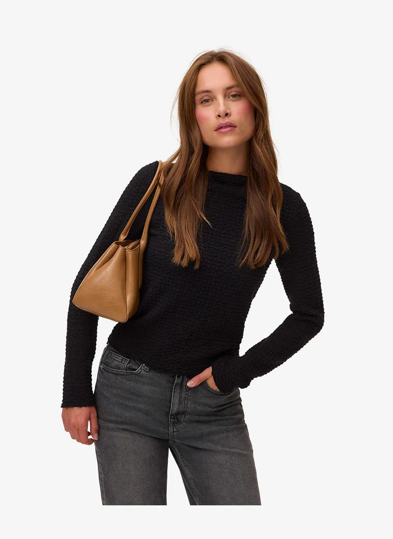 Women's VMZIA Long Sleeve Funnel Neck Jersey Top