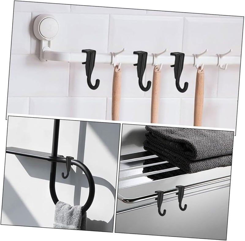 خطافات بلاستيكية على شكل حرف J، 16 قطعة، متينة للاستخدام في الميكروويف والمخزن والمطبخ - Image 4