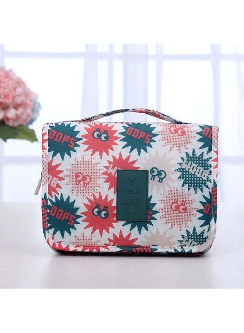 Rubik حقيبة أدوات الزينة متعددة الوظائف وحقيبة مستحضرات التجميل المحمولة وحقيبة المكياج المقاومة للماء وحقيبة تنظيم معلقة للسفر للنساء والرجال - عيون متلألئة - Image 2