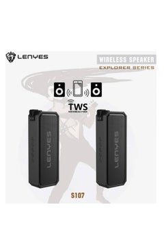 Lenyes Lenyes 20W Wireless Bluetooth Speaker - IPX7 Waterproof, 4000mAh Battery, 28H Playtime, Quick Charging, Double Bass, Durable Design, Available in Black  - Image 2