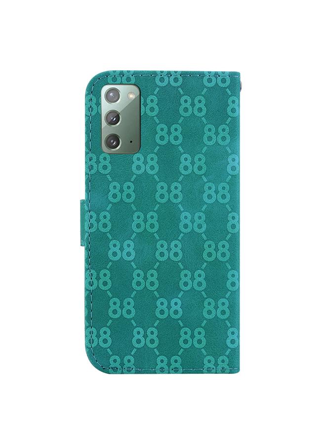 اس-توب جراب لهاتف Samsung Galaxy Note20 جراب هاتف جلدي منقوش مزدوج على شكل 8 - Image 3