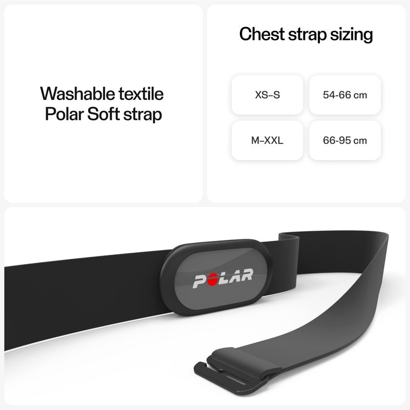 Polar H9 Heart Rate Sensor â€“ ANT + / Bluetooth - Waterproof HR Monitor with Soft Chest Strap, M-XXL - Image 3