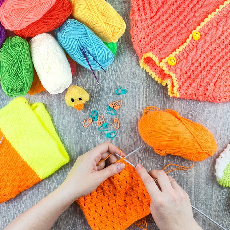 LIHAO 24 Acrylic Yarn Skeins for Knitting Mini Yarn Assorted Colors for Crochet Crafts DIY Gift â€” 100% Acrylic, 15g - Image 4
