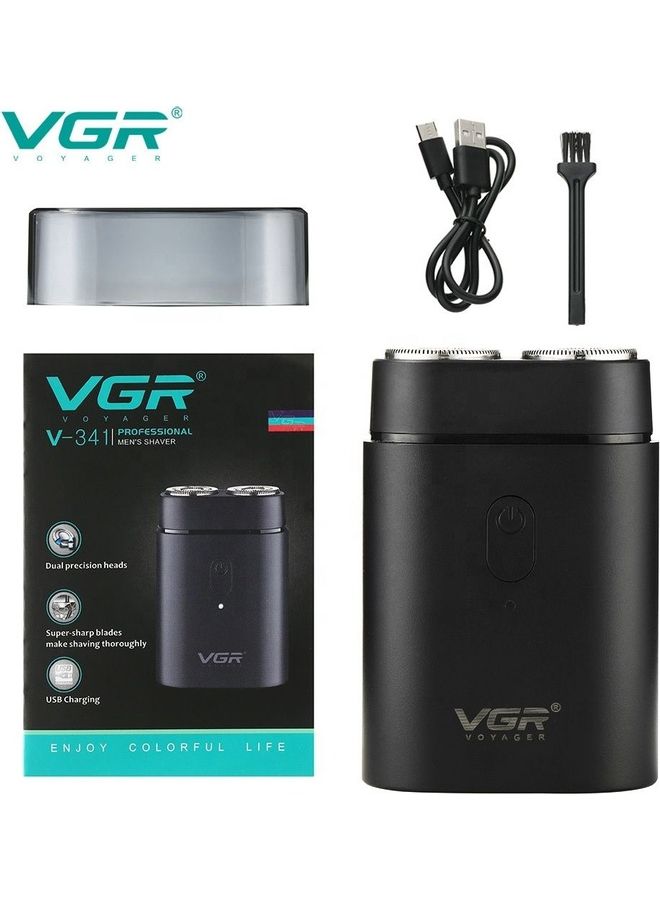 VGR V-341 Water Proof Cordless Electric Shaver Black - Image 3
