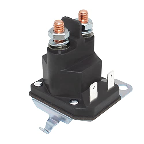 HPEVA Starter Solenoid 762-1261-211-50 762-1261-211-51, 12V 100A 4 Terminals Lawn Mower Solenoid Compatible With MTD Lawn Mower Tractors, Compatible With Trombetta 862-1241-211-12 & Craftsman 532192507 - Image 2