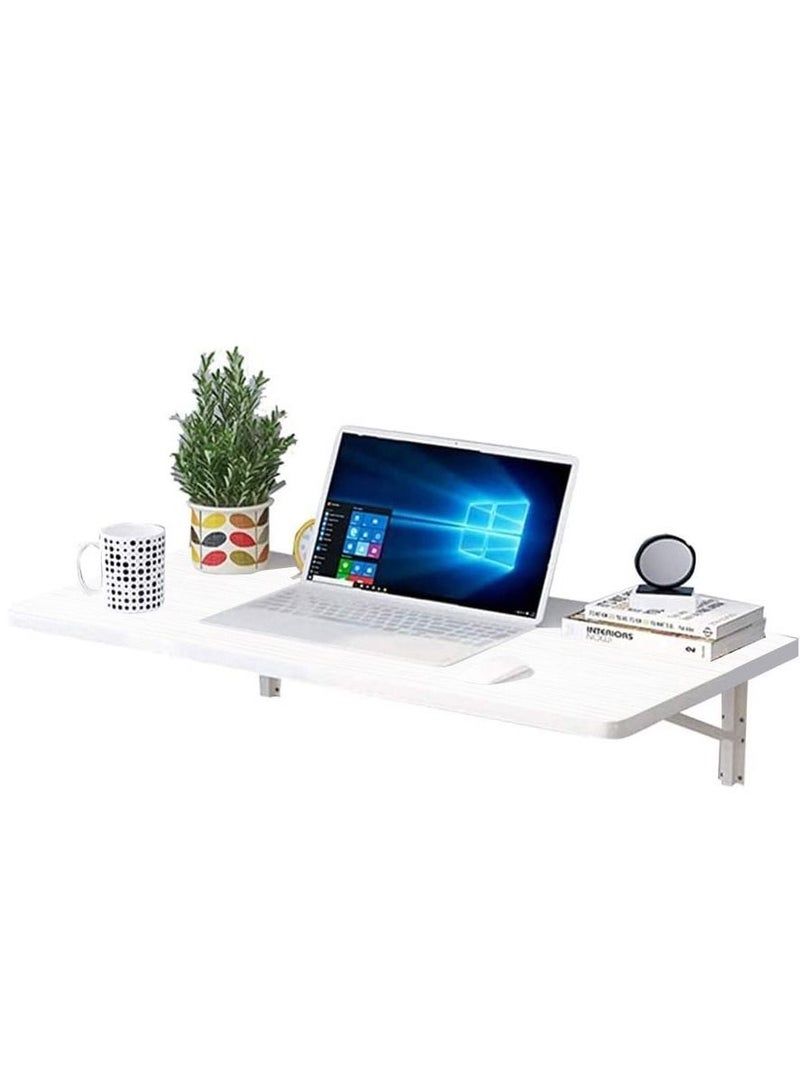 CATANES Folding Table Wall Mounted Computer Desk White 40*100 cm - Image 1