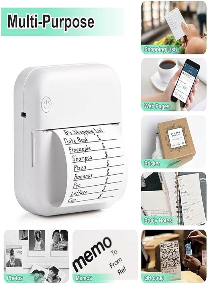 تتضمن النسخة المحدثة 13 لفة من الورق، وطابعة ملصقات حرارية، وطابعة صور صغيرة محمولة، وطابعة بدون حبر بلوتوث قابلة لإعادة الشحن للهواتف الذكية التي تعمل بنظامي التشغيل Android وiOS. - Image 2