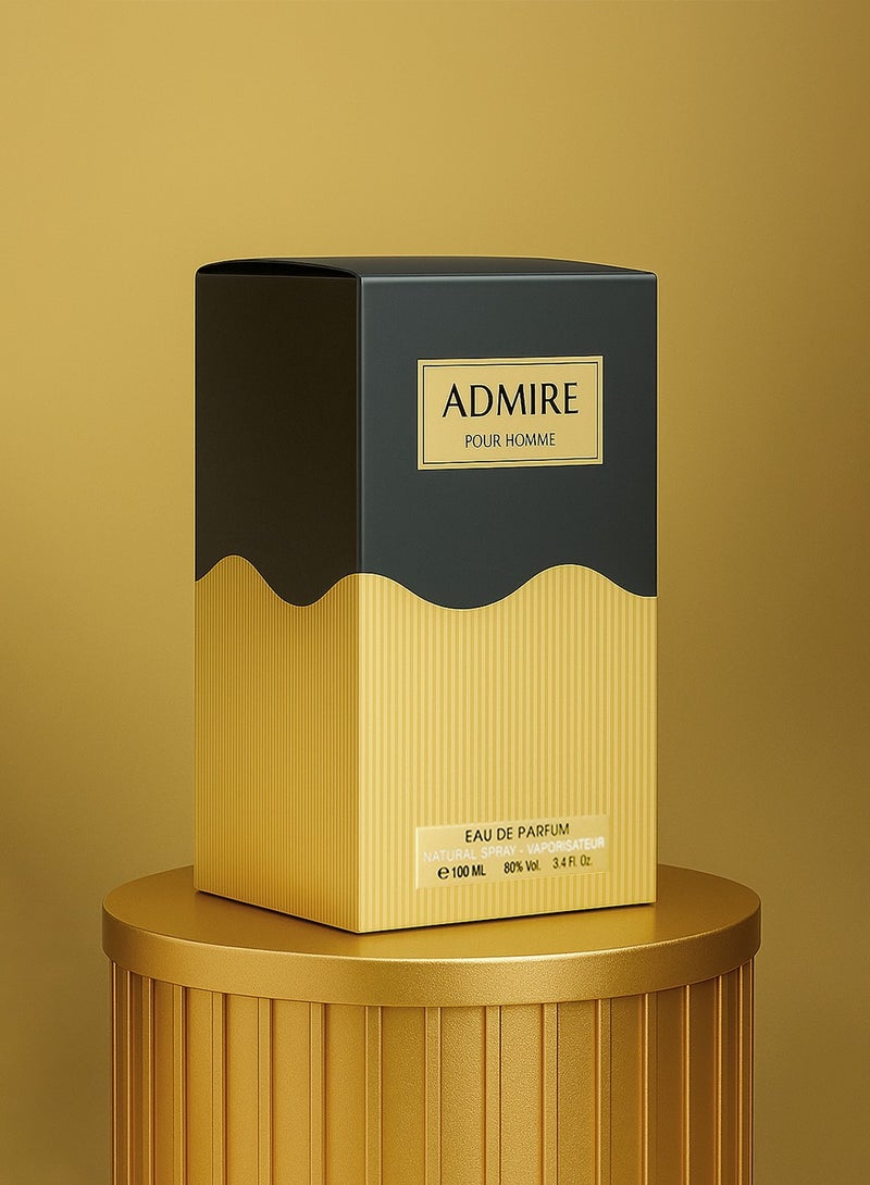 ديفينا عطرا أدماير للرجال، ١٠٠ مل | عطور تدوم طويلاً، عطر يعشقه الرجال | برائحة الجلد والفانيليا - Image 2