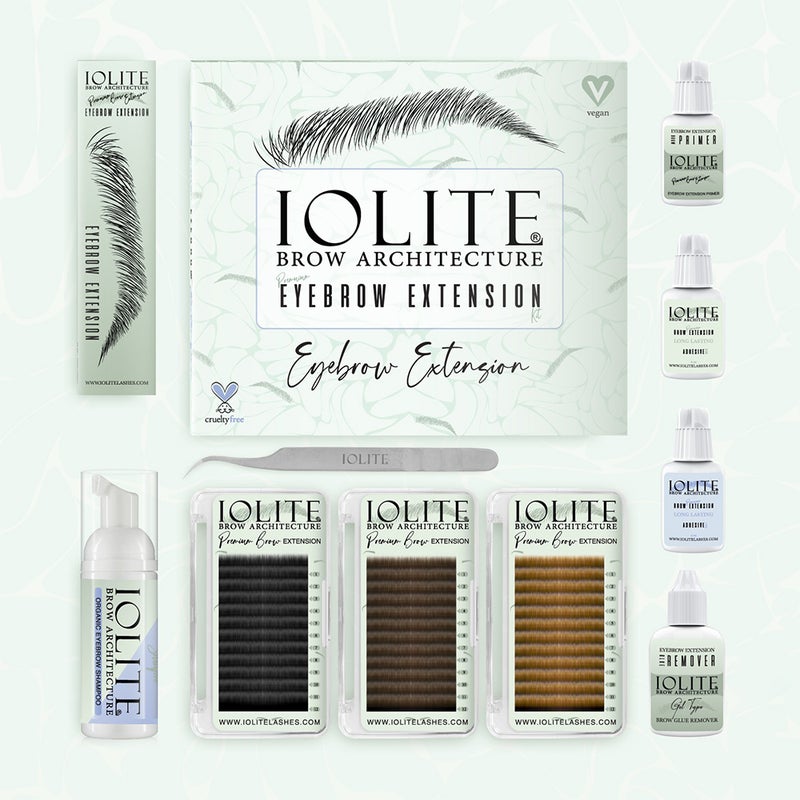 IOLITE طقم تمديد الحواجب IOLITE – تمديدات حواجب احترافية للحصول على حواجب أكثر كثافة ومظهر طبيعي - Image 1