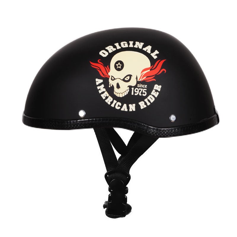 Generic Cross-border foreign trade retro scoop helmet riding helmet Harley half helmet battery car electric car safety helmet factory wholesale generation 020-The Wizard 