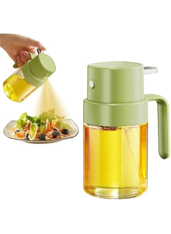 Oil Sprayer for Cooking, 6.8 OZ/ 200 ML Premium Oil Spray Bottle for Kitchen, Food-grade Olive Oil Sprayer, Portable Oil Mister for Air Fryer, kitchen, Outdoor BBQ and Camping (Green) - Image 1