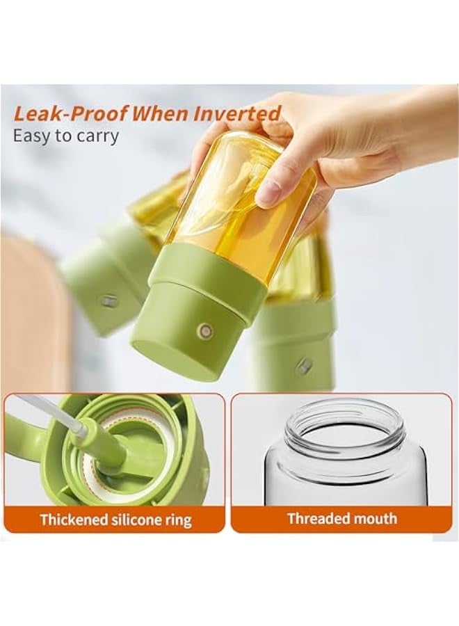 Oil Sprayer for Cooking, 6.8 OZ/ 200 ML Premium Oil Spray Bottle for Kitchen, Food-grade Olive Oil Sprayer, Portable Oil Mister for Air Fryer, kitchen, Outdoor BBQ and Camping (Green) - Image 3