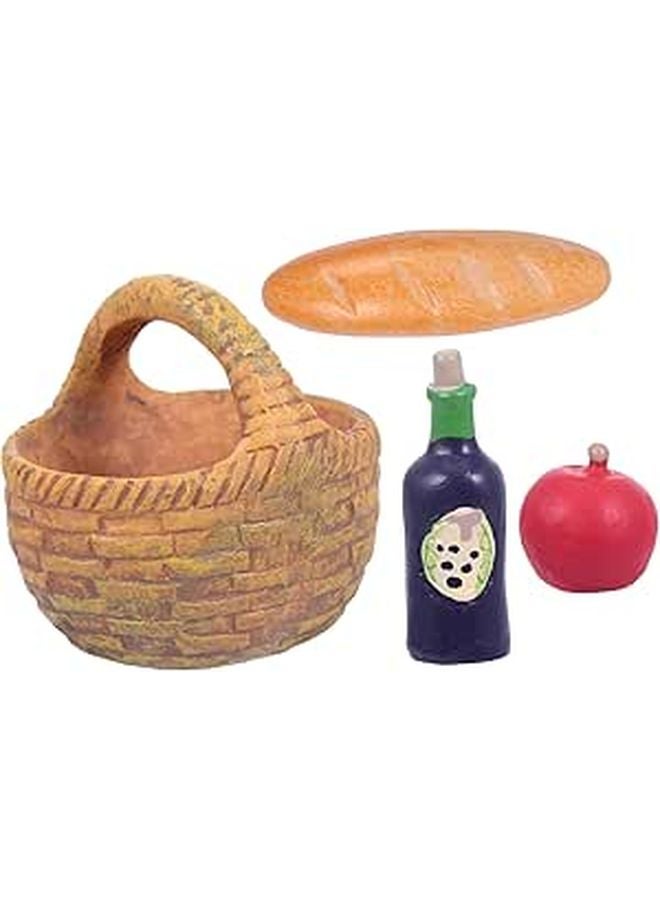 Creative Resin Fruit Basket Tabletop Decoration Kitchen Desktop Ornament Yellow - Image 1