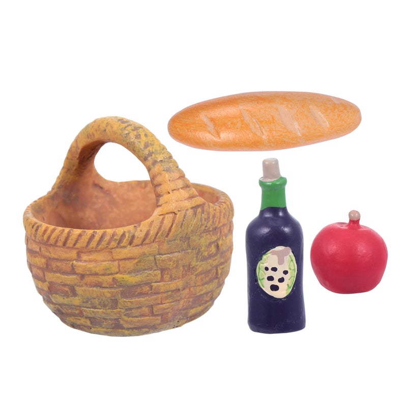 Creative Resin Fruit Basket Tabletop Decoration Kitchen Desktop Ornament Yellow - Image 2
