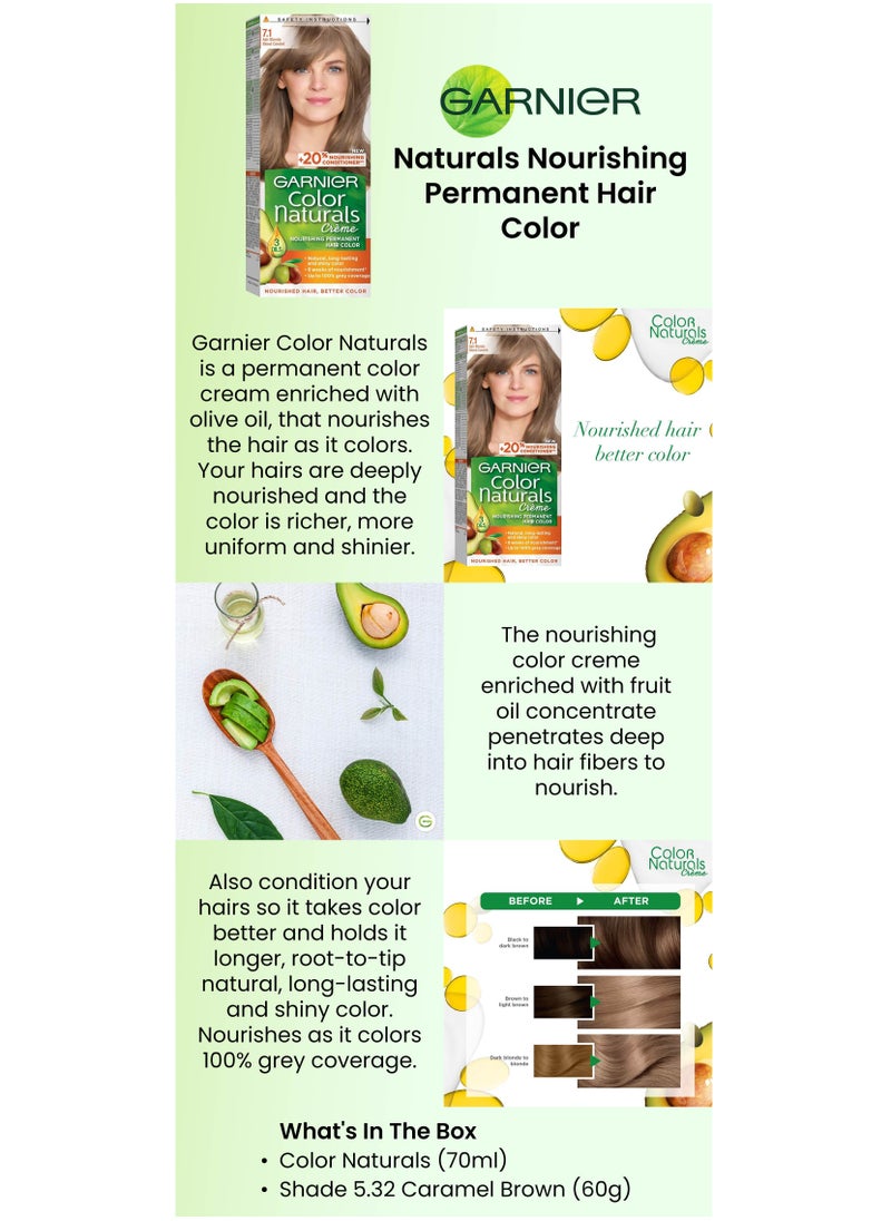 Garnier Garnier Color Naturals Creme Hair Color, 7.1 Ash Blonde  - 112 ML  - Image 3