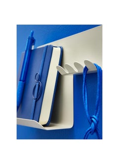 Zaboon Wall organiser w hooks, light grey-beige, 23x13 cm  - Image 3