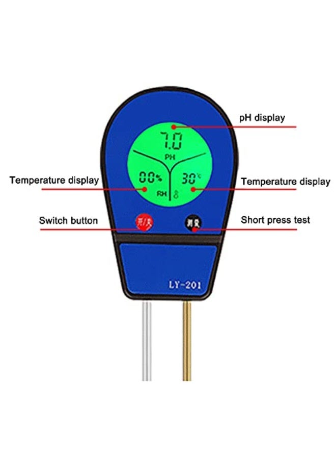 Generic DURAGS Quality analyzer, 3 in 1 LCD Digital Display Soil PH Tester Soil Moisture/Temp/PH Testers Garden Planting Soil Detector Soil Temperature Test Tool Soil Detect Device  - Image 4
