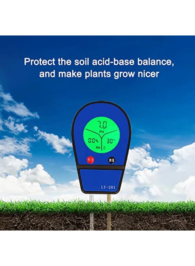 Generic DURAGS Quality analyzer, 3 in 1 LCD Digital Display Soil PH Tester Soil Moisture/Temp/PH Testers Garden Planting Soil Detector Soil Temperature Test Tool Soil Detect Device  - Image 2