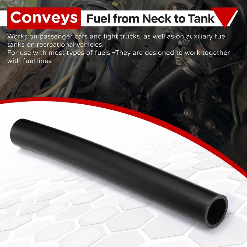خرطوم تعبئة وقود البنزين مزود بـ 4 مشابك، مقوى (زاوية 90 درجة، قطر 1 1/2 بوصة) - Image 4