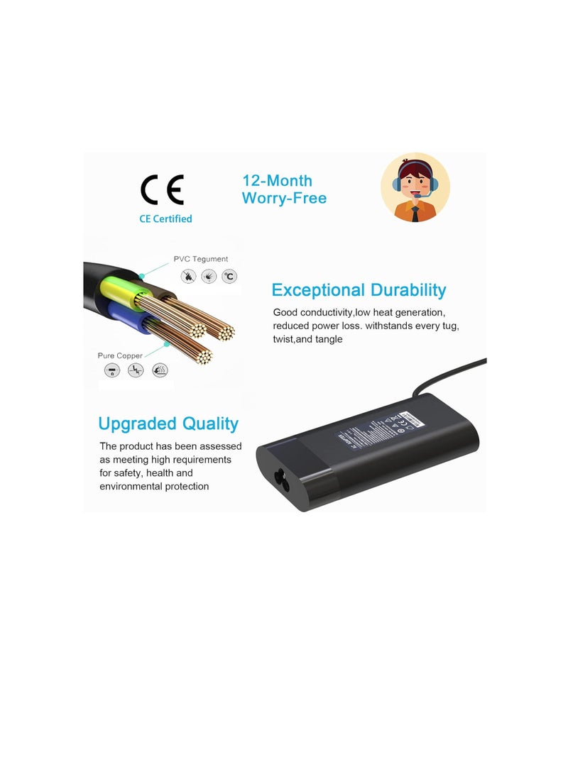 Terabyte 200W 19.5V 10.3A Laptop Charger for Omen 15 17, HP Pavilion Gaming 15 16 17, ZBook Fury Create Studio Power 15 17 G3 G4 G5 G6 G7 G8,TPN-LA21 TPN-DA10 ADP-200HB B Power Supply Adapter Cord - Image 4