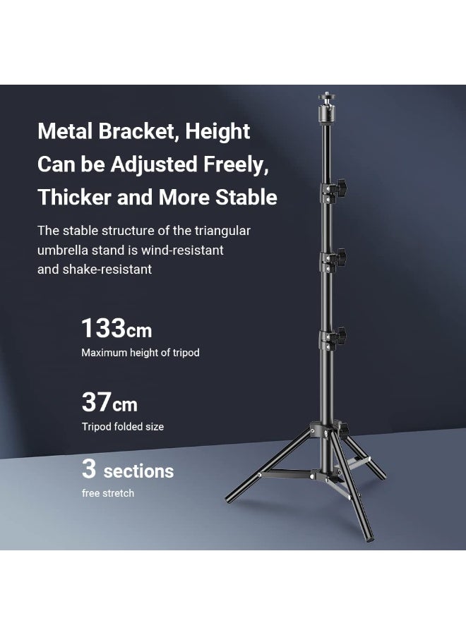 شو وو مجموعة إضاءة فيديو USB LED لإضاءة التصوير الفوتوغرافي ومؤتمرات الفيديو، سطوع 3300-5600 كلفن، 10 مستويات، مع حامل إضاءة معدني، رأس كروي مرن، جهاز تحكم عن بعد، فلاتر ألوان، عبوة من قطعتين - Image 4