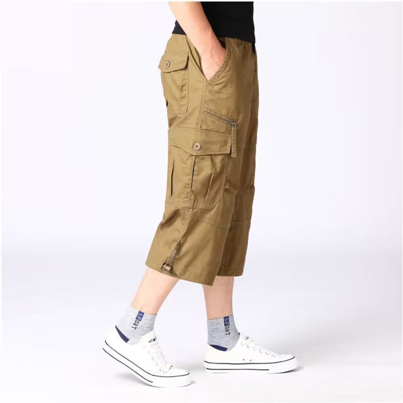 Casual Shorts Men'S 2023 Summer Explosions American Retro Thin Outer Wear Loose Hipper Medium Pants - Image 4