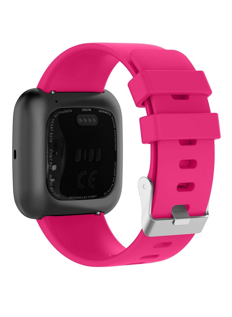 CATANES Fitbit Versa2/Versa Lite/Versa Band Soft Silicone Replacement Watch Strap Pink - Image 3