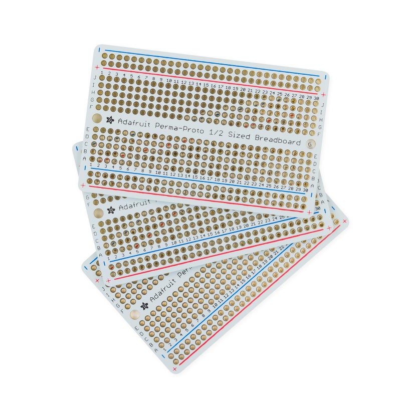 Adafruit Perma-Proto Half-sized Breadboard PCB - 3 Pack! [ADA571] - Image 1