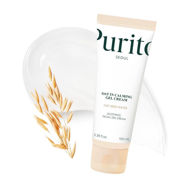 PURITO Oat In Calming Gel Cream | Soothing solution for Sensitive Skin | Lightweight, Non-Comedogenic, Fragrance-Free, Vegan & Cruelty-free | Korean Skincare, 100mL 3.38 fl.oz - Image 1