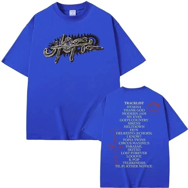Y2K Utopia Travis Ts Hip Hop Graphic T Shirt For Men Top Tee - Image 5