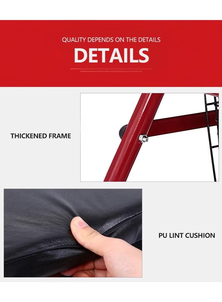 Steel Rollator Walker with Seat – Black Height Adjustable Walkers for Seniors with 6 inch Wheels, Hand Grips, and Padded Seat - Image 3